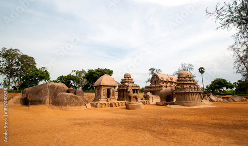 Panch Rathas Monolithic Temple, Mahabalipuram