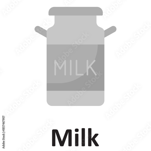 Milk Vector Icon which can easily modify or edit