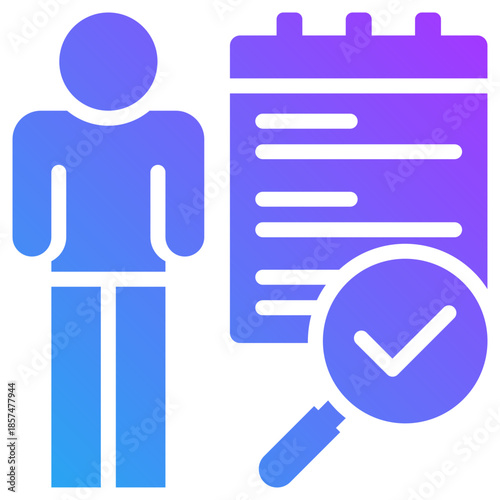 Assessment icon for coaching, business, website, application, printing, document, poster design, etc