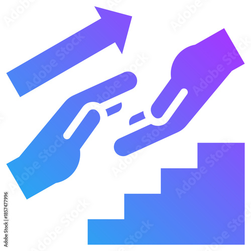 mentorship icon for coaching, business, website, application, printing, document, poster design, etc