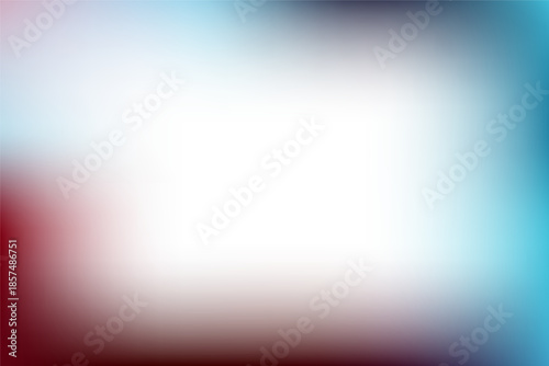 Abstract background featuring soft color gradient transitions blending deep burgundy tones with cool cyan and subtle white illumination creating an ethereal visual texture ideal for design