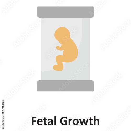Fetal Growth Vector Icon which can easily modify or edit
