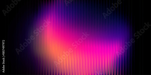 Fractal blur wave, delicate glass design with frozen purple linear refraction. Modern color wall effect, vector illustration