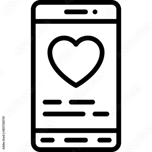 Mobile Phone With Heart