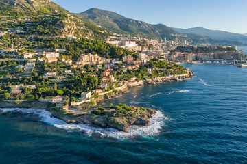 Fotobehang Nice Kustlijn Côte d'Azur tussen Nice Monaco  © Mazur Travel