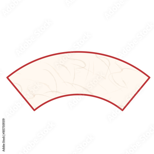 和風のタイトルなどに使える見出し・ラベル/シンプル/扇型