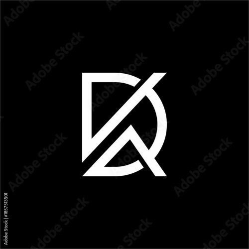 Minimalist DK or KD icon with a sophisticated futuristic flow. Ideal for global consulting and premium financial services.