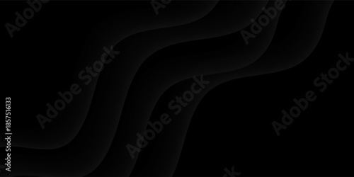 Black gray satin dark fabric texture luxurious shiny that is abstract silk cloth background with patterns soft waves blur beautiful.