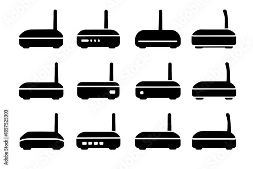 Icons band top mount smooth strip icon arc contour vent router wireless
