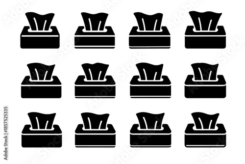 Panel vector box tile tissue slab modern front rim band icon