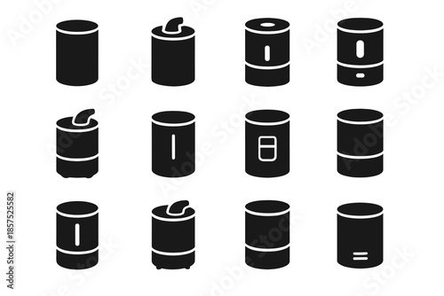 Strip line icon vector slab bar tile humidifier cylindrical body cavity contour