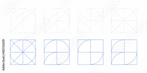 Geometric shapes and lines a visual exploration of increasingly complex designs
