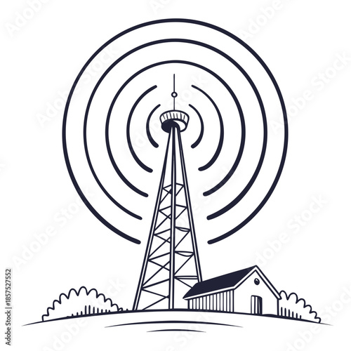 Rural communication tower