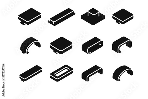 Frame icon vector cable slab management icons ridge compact line panel tile