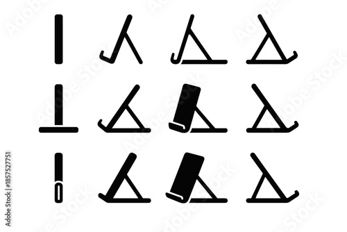 Surface grip vector small holder bar slim angled guard clip slot icon