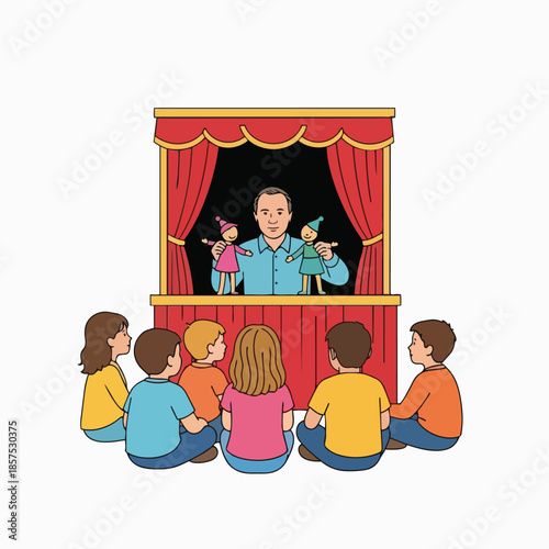 Flat Color Illustration of a Delicious Pastry Item Isolated