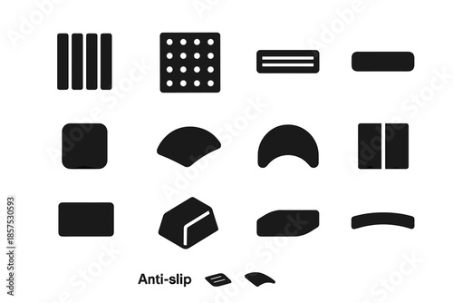 Bar arc slip subtle vector plate slab anti grip tiny traction icon