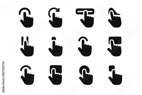 Curve icon vector gesture micro patch icons tile block modern strip dot