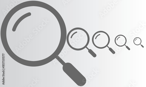 many lens viewer place on a abstract background