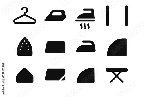 Bar segment subtle vector tabletop context set ironing rack arc icon shape