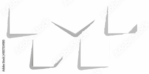 Abstract gray lines forming a geometric shape on a white background