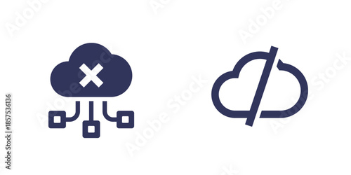 disconnect from server icons with cloud