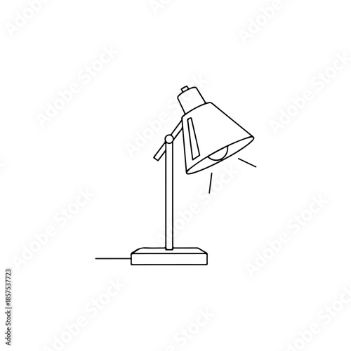 Desk lamp isolated on transparent background