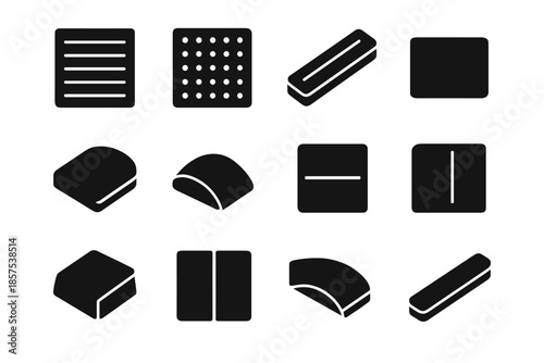 Ridge subtle slip icon smooth vector grain pads tile pad stability piece