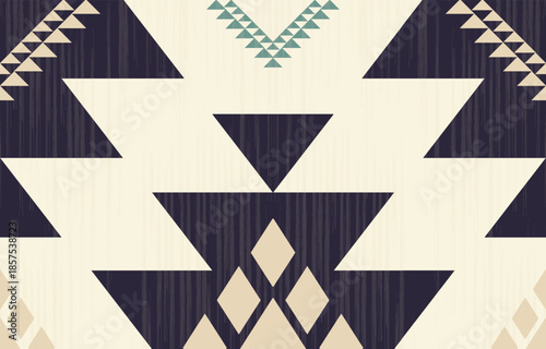 Seamless geometric ethnic pattern. Native American ethnic design, Southwestern decor design for background ,curtain, carpet, wallpaper, clothing, wrapping, Batik.