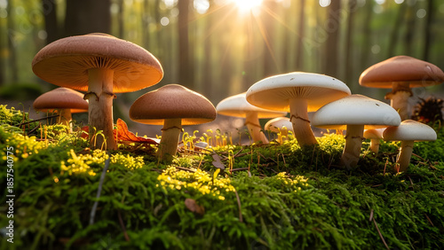 mushroom in the grass