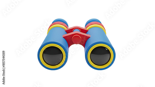 Colorful Toy Binoculars on transparent background