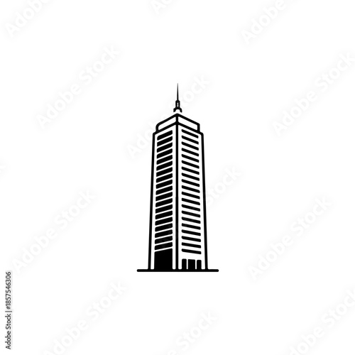 Skyscraper isolated on transparent background