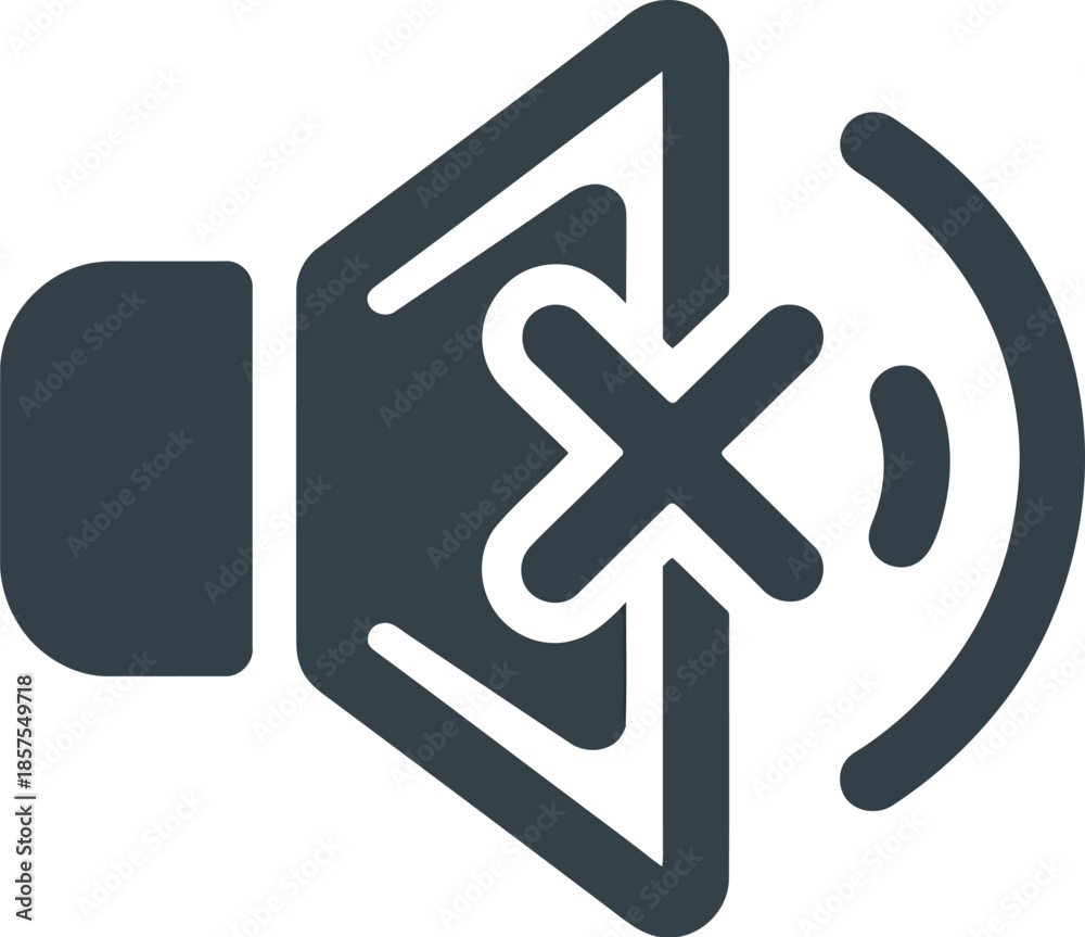 Obraz premium Dark Gray Vector Graphic Icon of a Light Bulb with Cross Symbol Inside, Representing Idea Rejection or Failure Concept