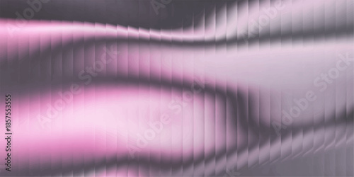 An elegant abstract silk wave background features smooth flowing curves of pink and violet satin fabric texture with soft light motion for a modern wallpaper design