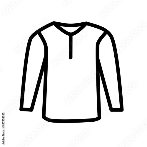 Clothing web line icons. Fashion icons. T-shirt, pants, jacket, dress, shorts, shoes, shirt symbols. Vector illustration. Editable stroke.