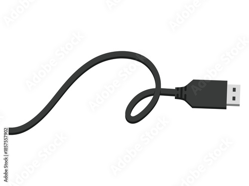 USB Cable Connector Clip Art
