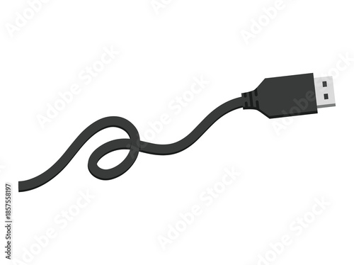 USB Cable Connector Clip Art
