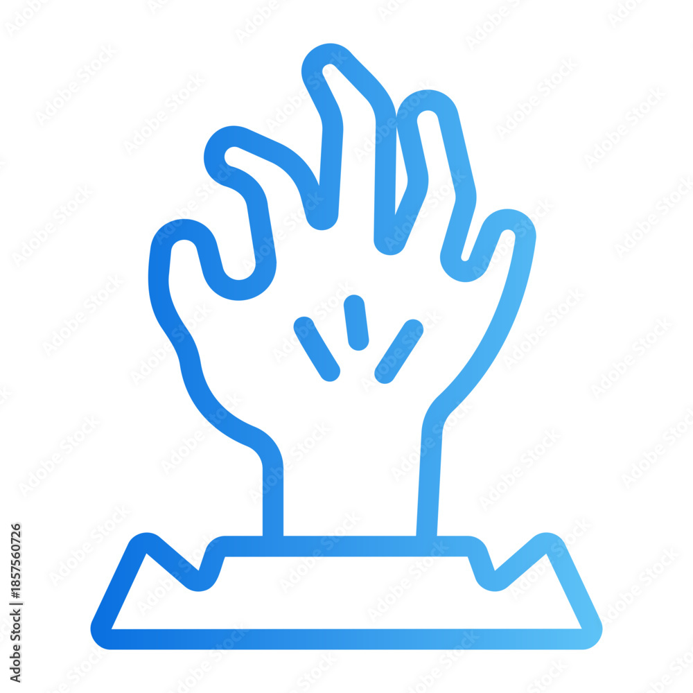 Obraz premium living dead Line Gradient Icon