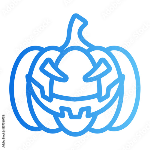 pumpkin Line Gradient Icon