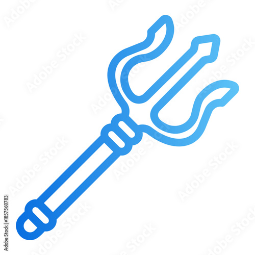 trident Line Gradient Icon