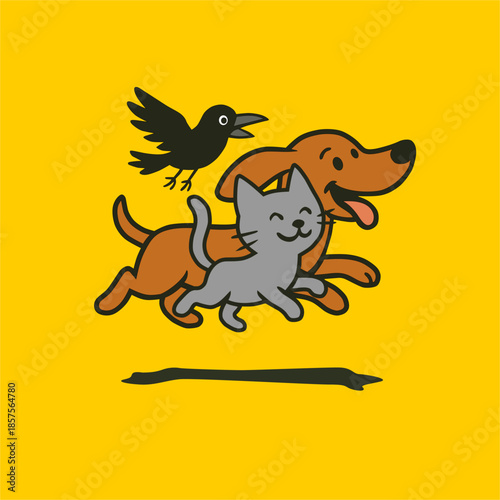 pet store logo concept.