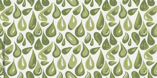 Εκτύπωση καμβά leaf repeat pattern green background wallpaper surface design