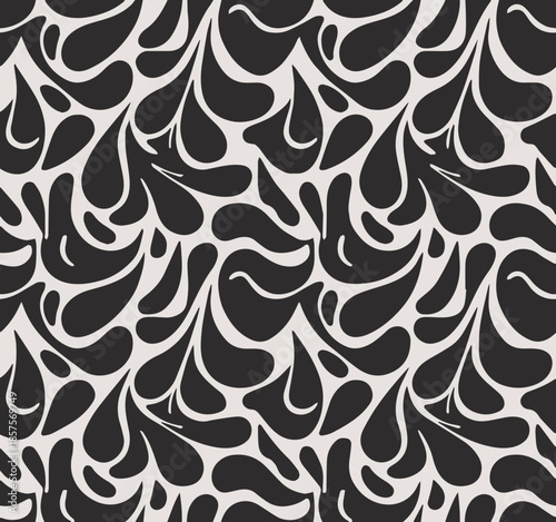 Foto pattern symmetrical black white ornamental motif repeat design