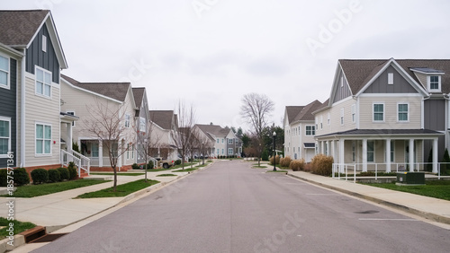 Bild auf Leinwand Modern Southern American Townhomes