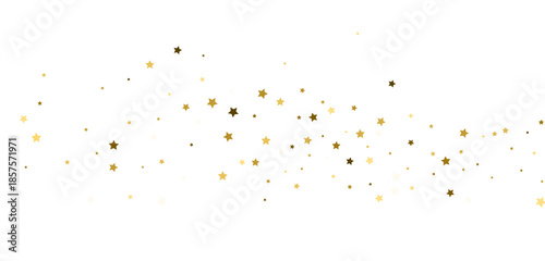 gold stars confetti, Falling magic glitter confetti, golden dust. Modern Design elements or decoration
