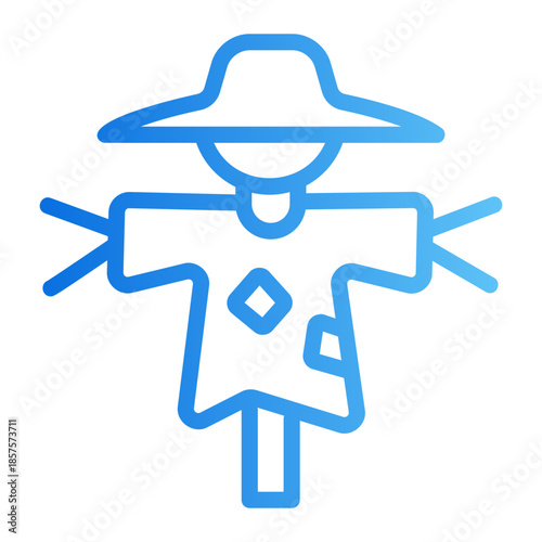 Scarecrow Line Gradient Icon
