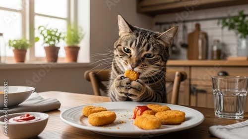 cat eating