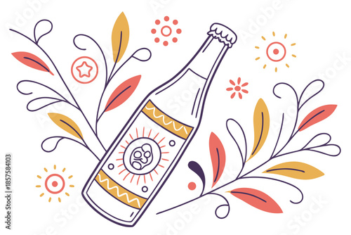 NATIONAL BOOCH DAY vector illustration 