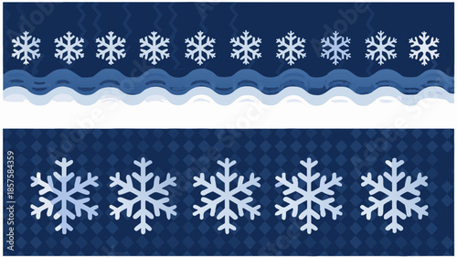 Delicate frost textures and glassy ice formations in winter scene illustration