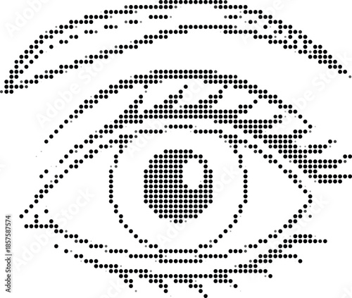 Detailed Eye Illustration, Vision Concept, Anatomy Artwork